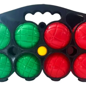 Bochas de plástico en valija