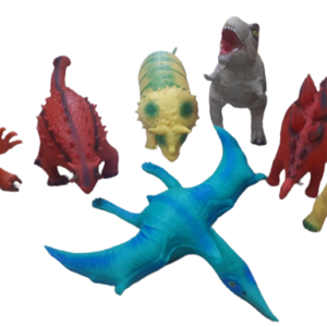Dinosaurios de goma individual