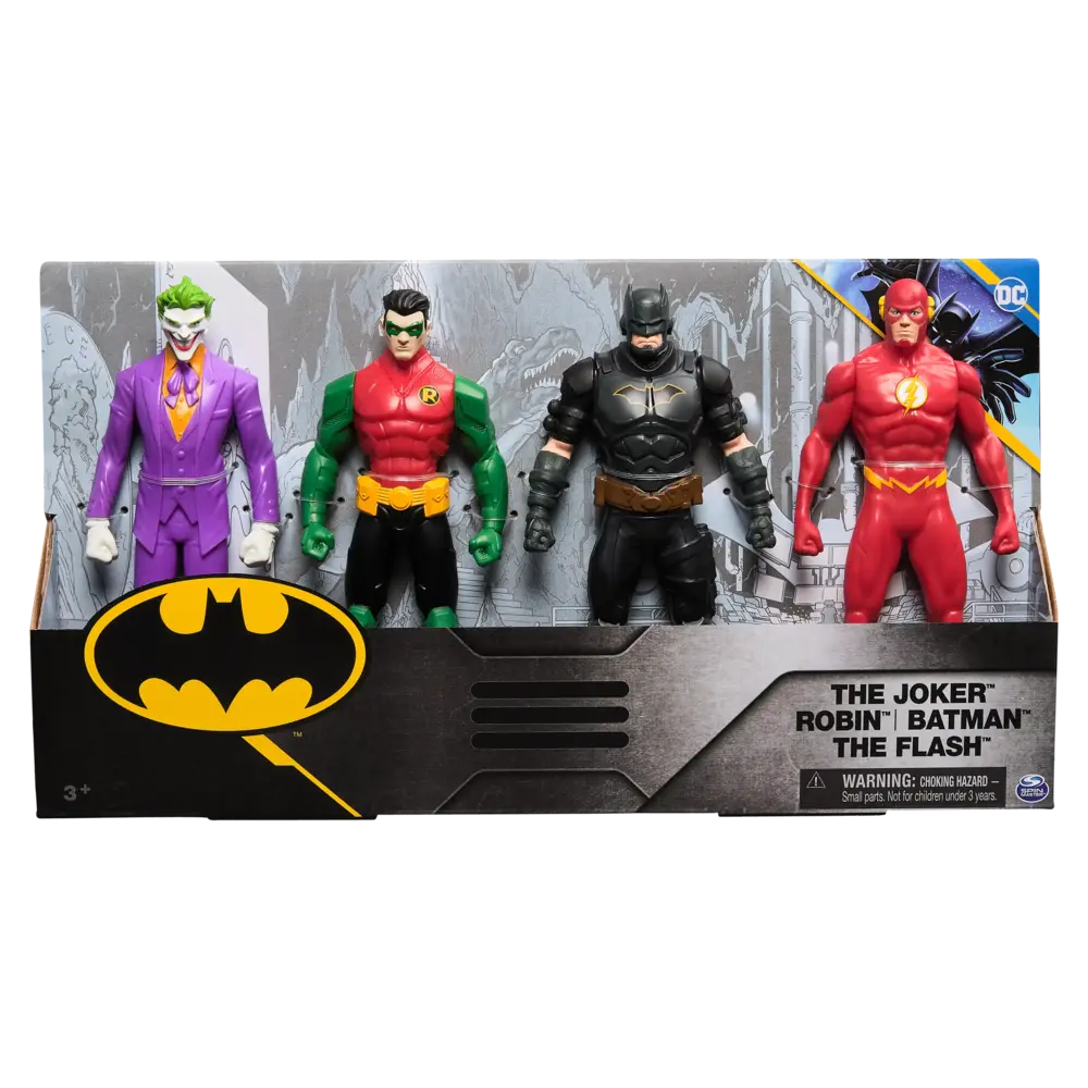 Pack x4 figuras de acción Batman